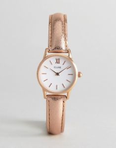 【送料無料】腕時計 ウォッチ ラピンクゴールドヌオーヴォorologio cluse cl50020 vedette donna pelle lucida ros 24 mm oro rosa nuovo