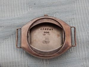 【送料無料】腕時計　ウォッチ　シルバーオリジナルアールデコウォッチボックストノーカバーoriginal 1918 plata tonneau en forma de art dec caja de reloj, de una finca antigua