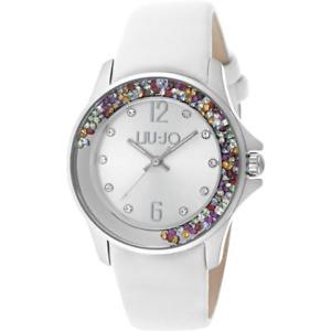 【送料無料】腕時計 ウォッチ ラグジュアリーリュジョドーナダンスペレスワロフスキービアンコorologio donna liu jo luxury dancing tlj998 pelle swarovski bianco