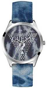 【送料無料】腕時計　ウォッチ　ジーンズアナログシルバーベルトguess correa de mezclilla plateada analgica para w1144l1 relojes