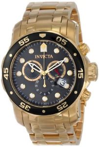 【送料無料】腕時計 ウォッチ プロダイバークロノグラフステンレススチールinvicta hombres pro diver crongrafo chapado en oro reloj acero inoxidable 80064