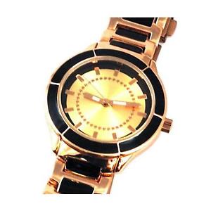 【送料無料】腕時計 ウォッチ ブロンズブラックベルトレディースブレスレットウォッチbronce y negro pulsera correa reloj de seoras 3295523