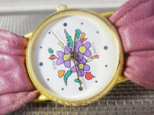 【送料無料】腕時計 ウォッチ antihuo y aorable reloj de dama de 1990 sin uso muy alegre funciona lote watche