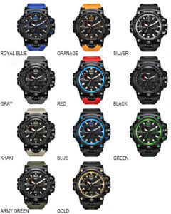 【送料無料】腕時計　ウォッチ　スポーツデュアルスクリーンsmael deportivo militar reloj pantalla dual led electrnico reloj pulsera