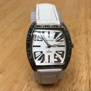 【送料無料】腕時計　ウォッチ　クロトンシルバーバレルアナログクォーツスタックアンドレandre giroud by croton mujer plata barril analogico reloj de cuarzo horas ~ pila