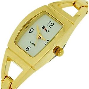 【送料無料】腕時計　ウォッチ　ゴールドレディースドレストーンアラームboxx oro tono pulsera correa seoras vestido reloj 40034