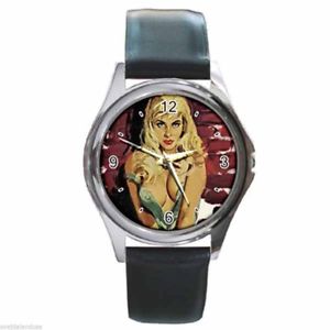 【送料無料】腕時計 ウォッチ ビンテージストリッパーアートシルバーメタルラウンドクロックdesnuda streets vintage buxom bad girl arte redondo plateado reloj de metal 【送料無料】腕時計 ウォッチ ビンテージストリッパーアートシルバーメタルラウンドクロックdesnuda streets vintage buxom bad girl arte redondo plateado reloj de metal