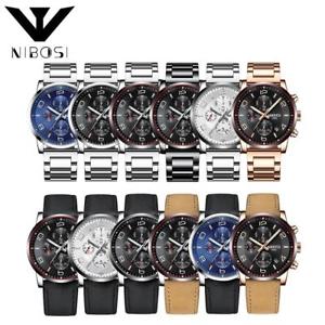 【送料無料】腕時計 ウォッチ アラームラグジュアリースポーツクォーツクロノグラフnibosi hombres reloj luxury male leather waterproof deporte cuarzo crongrafo bf 【送料無料】腕時計 ウォッチ アラームラグジュアリースポーツクォーツクロノグラフnibosi hombres reloj luxury male leather waterproof deporte cuarzo crongrafo bf