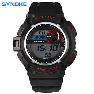 【送料無料】腕時計 ウォッチ アラームスポーツウォッチsynoke 61586 led alarm waterproof sport watch 【送料無料】腕時計 ウォッチ アラームスポーツウォッチsynoke 61586 led alarm waterproof sport watch