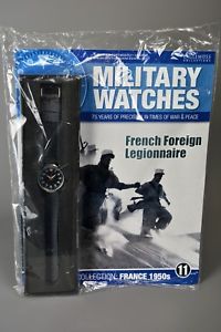 腕時計　ウォッチ　；シーリングミリタリーウォッチフランスramp;l mag sellado eaglemoss relojes militar 11 1950s legin extranjera francesa