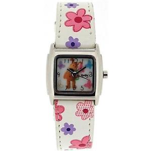 腕時計　ウォッチ　アナログレディースデザインタイミングベルトアラームアメリカンboofle analgico damas blanco diseo de flores pu correa de reloj abf2002