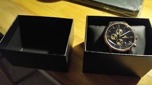 【送料無料】腕時計 ウォッチ ゴールドアラームボックスmegalith reloj para hombre oro y negro nuevo y en caja 【送料無料】腕時計 ウォッチ ゴールドアラームボックスmegalith reloj para hombre oro y negro nuevo y en caja