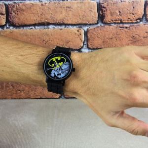 腕時計　ウォッチ　アナログコミックバットマンライセンスreloj analgico oficial con licencia dc comics batman personaje negro