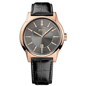 楽天hokushin【送料無料】腕時計　ウォッチ　ヒューゴボスローズゴールドnueva hugo boss 1513073 para hombre cuero oro rosa reloj 2 ao de garanta