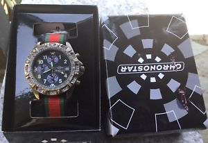 【送料無料】腕時計　ウォッチ　クロノグラフヴィンテージorologio cronografo chronostar 50 mt wr vintage watch