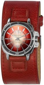 腕時計　ウォッチ　レディースクォーツアナログウォッチシルバーレザーメタルアラームseoras reloj rojo plata cuero metal analgico cuarzo reloj x192125000030