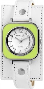 【送料無料】腕時計 ウォッチ アナログウォッチグリーンホワイトレザーメタルアラームreloj pulsera de cuarzo de cuero metal analgico verde blanco reloj x195022100135 【送料無料】腕時計 ウォッチ アナログウォッチグリーンホワイトレザーメタルアラームreloj pulsera de cuarzo de cuero metal analgico verde blanco reloj x195022100135