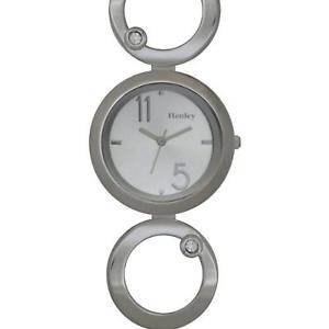 【送料無料】腕時計　ウォッチ　グラマーレディースシルバーリングトーンアラームhenley glamour ladies bling anillo de plata tono reloj