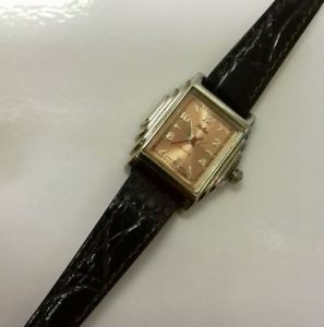 腕時計　ウォッチ　クオーツヴィンテージアールデコフルオペレーションreloj de cuarzo vintage dama nia reflexestilo art deco completo funcionamiento