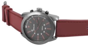【送料無料】腕時計　ウォッチ　アラームダークブラウンカラーシリコンアナログnuevo anuncioexcellanc reloj hombre antracita color marrnrojizo analgico de silicona reloj de pulser