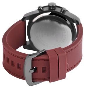 【送料無料】腕時計　ウォッチ　アラームダークブラウンカラーシリコンアナログnuevo anuncioexcellanc reloj hombre antracita color marrnrojizo analgico de silicona reloj de pulser