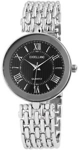 【送料無料】腕時計　ウォッチ　ブラックシルバーローマアナログfantastico negro plata nmeros romanos analgico metal reloj de pulsera x1800128005
