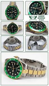 【送料無料】腕時計　ウォッチ　ダイバーバーマッシフbuceador reloj automtico 30 bar wd macizo en verde advantage xxl bicolor