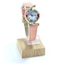 腕時計　ウォッチ　オロロジオディムラノウォッチorologio donna dorato pelle watch in vetro di murano murrina millefiori