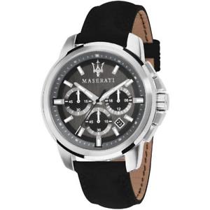 【送料無料】腕時計 ウォッチ マセラティマセラティクロノペレサブメートルorologio uomo maserati successo r8871621006 chrono pelle nero sub 50mt