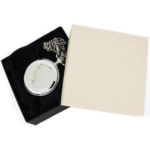 【送料無料】腕時計　ウォッチ　シルバーアナログreloj de bolsillo boxx anlogo de tono plata grabado padre de la novia esfera blanca