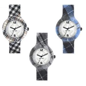 【送料無料】腕時計 ウォッチ オロロジオヒップホップタータンチェックシリコンネロブルorologio hip hop tartan large 42mm silicone colorato tessuto nero blu grigio