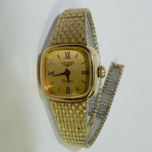【送料無料】腕時計　ウォッチ　ビンテージmontre vintage ancienne originale longines quartz couleur or pour pices