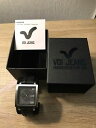 【送料無料】腕時計 ウォッチ ジーンズナイツブレスレットステンレススチールレザーストラップnuevo anuncioreloj de pulsera voi jeans caballeros acero inoxidable y correa de cuero