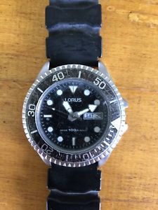 【送料無料】腕時計 ウォッチ ヴィンテージアラームlorus 100 mt vintage watch reloj no funciona 40,8 mm 【送料無料】腕時計 ウォッチ ヴィンテージアラームlorus 100 mt vintage watch reloj no funciona 40,8 mm