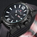 【送料無料】腕時計 ウォッチ トップファッションカジュアルキャンバススポーツクォートnaviforce top military watches men fashion casual canvas leather sport quart