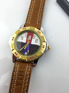 【送料無料】腕時計　ウォッチ　スイスデザインクォーツwatch time force 5463 swiss design orologio uomo day date vintage quarzo