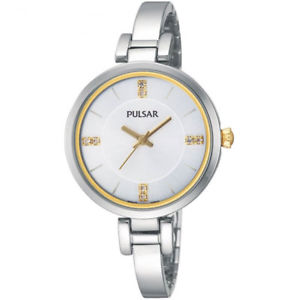 【送料無料】腕時計　ウォッチ　レディースステンレススチールスワロフスキーフェーズ×reloj de pulsera pulsar damas swarovski de acero inoxidable ph8033x1pnp