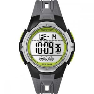 【送料無料】腕時計 ウォッチ マラソンシリコンクロノアラームorologio uomo timex marathon tw5m06700 silicone grigio digitale chrono alarm