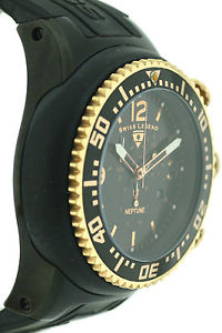 【送料無料】腕時計　ウォッチ　スイスネプチューンクロノグラフゴールドボックスswiss legend neptune gigante seores chronograph 52mm negro oro box papel