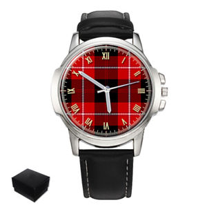 楽天hokushin【送料無料】腕時計　ウォッチ　カニンガムタータンチェックスコットランドreloj de pulsera cunningham clan escocs tartan caballeros hombre regalo grabado