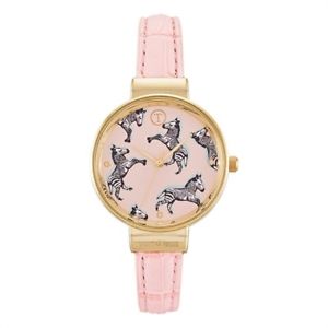 【送料無料】腕時計 ウォッチ エイボンピンクゼブラレザーストラップavon t por tabitha webb dej reloj cebra rosa y chapado en oro 18ct correa de cuero