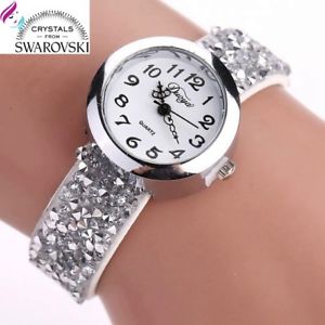 【送料無料】腕時計　ウォッチ　ダドナスワロフスキーorologio da donna crystaldust con cristalli swarovski idea regalo