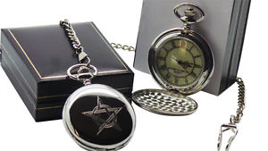 【送料無料】腕時計　ウォッチ　ポケットボックスゴシックウォッチチェーンreloj de bolsillo pentagrama caja de lujo wicca pagano gtico con cadena en caja de regalo