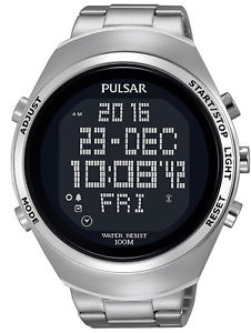 【送料無料】腕時計　ウォッチ　アラームクロノグラフデジタルプレスクロノplsar reloj hombre digitalchronograph pulsar x chrono pq2055x1