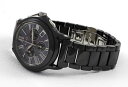 【送料無料】腕時計 ウォッチ ブラックスイスセラミッククロノグラフアラームlujo alfex swiss made negra cermica chronograph reloj perlmut esfera