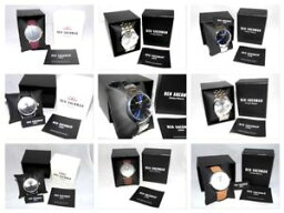 【送料無料】腕時計　ウォッチ　ボックスベンシャーマンアラームレザーベルトnuevo en caja ben sherman reloj, cueroresistente al agua metal correa ~