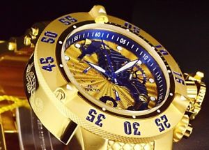 【送料無料】腕時計 ウォッチ kゴールドメッキスイスクロノメーターアーティストエディションinvicta 500m san iii 18k chapado en oro artista edicin suizo cronmetro ss