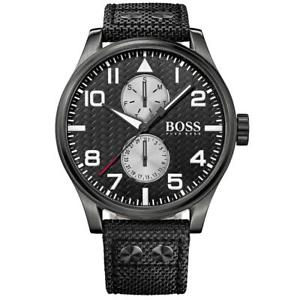 【送料無料】腕時計 ウォッチ ヒューゴボスorologio uomo hugo boss aeroliner 1513086 day date pelle nero tessuto oversize 【送料無料】腕時計 ウォッチ ヒューゴボスorologio uomo hugo boss aeroliner 1513086 day date pelle nero tessuto oversize