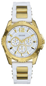 【送料無料】腕時計 ウォッチ アラームゴムreloj mujer guess w0325l2 de goma blanco