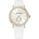 【送料無料】腕時計 ウォッチ スワロフスキーピンクゴールドリストorologio donna swarovski graceful lady pelle bianco oro rosa 5295386 list 249